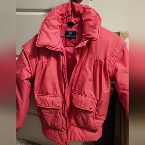 Edelweiss Vintage 80's Ski Puffer Jacket Size M (Fits Like S) Pink